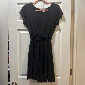 Black Dress with Waist Cutouts